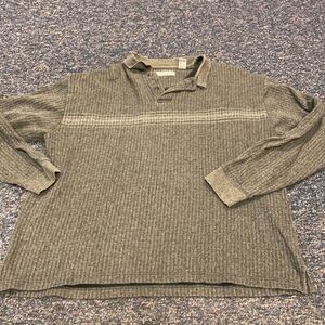 Pierre Cardin Gray Cotton Sweater sz. XL